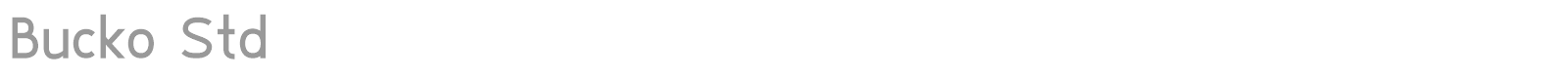 Bucko font preview